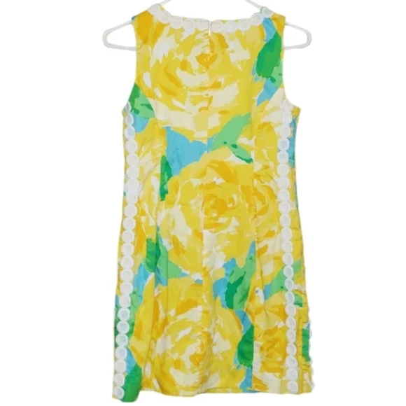 Lilly Pulitzer First Impressions Yellow Rose Mila Shift Dress - Picture 5 of 9
